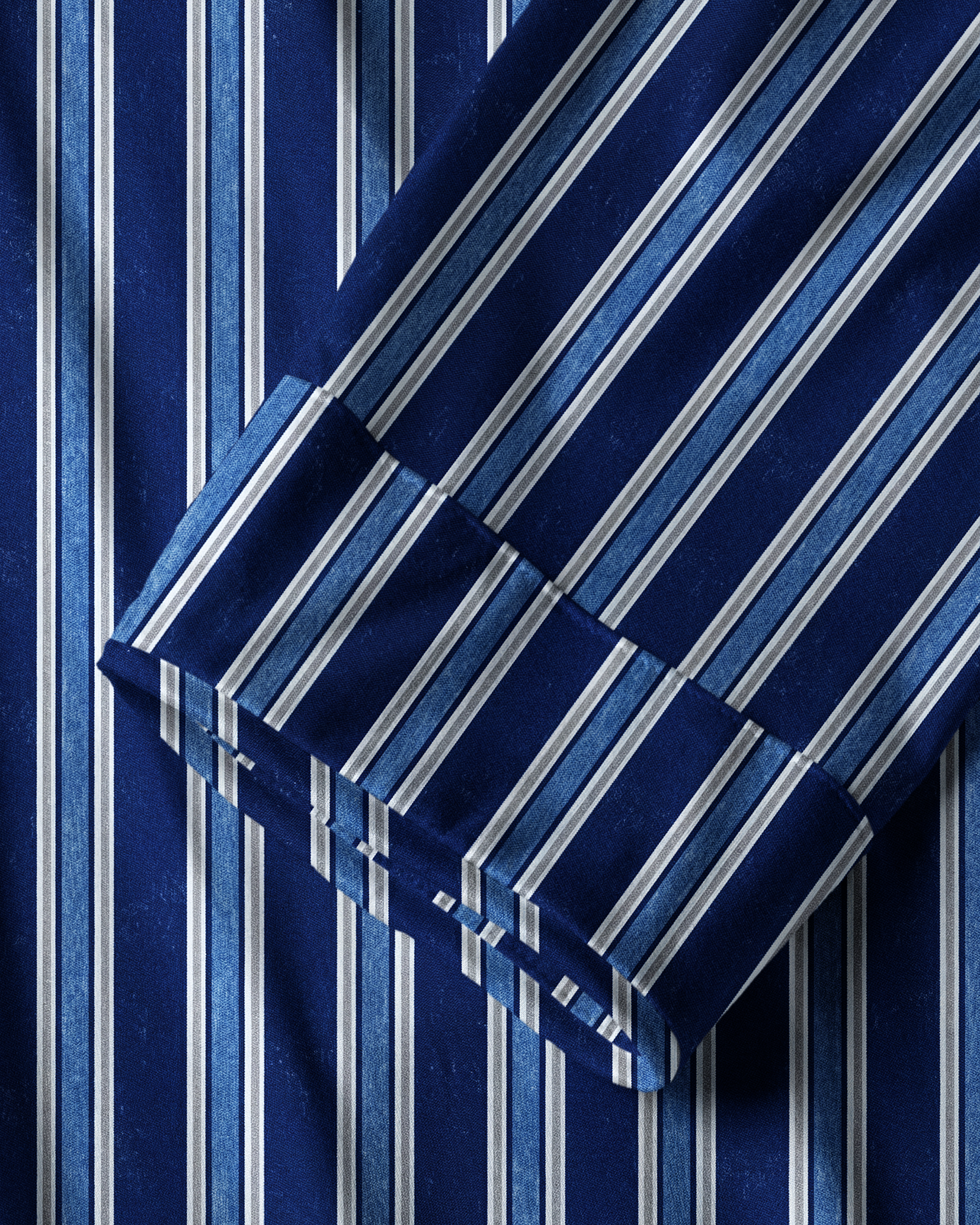 TheRetroTee Navy Faded Vertical Stripe Vintage Pajama Set