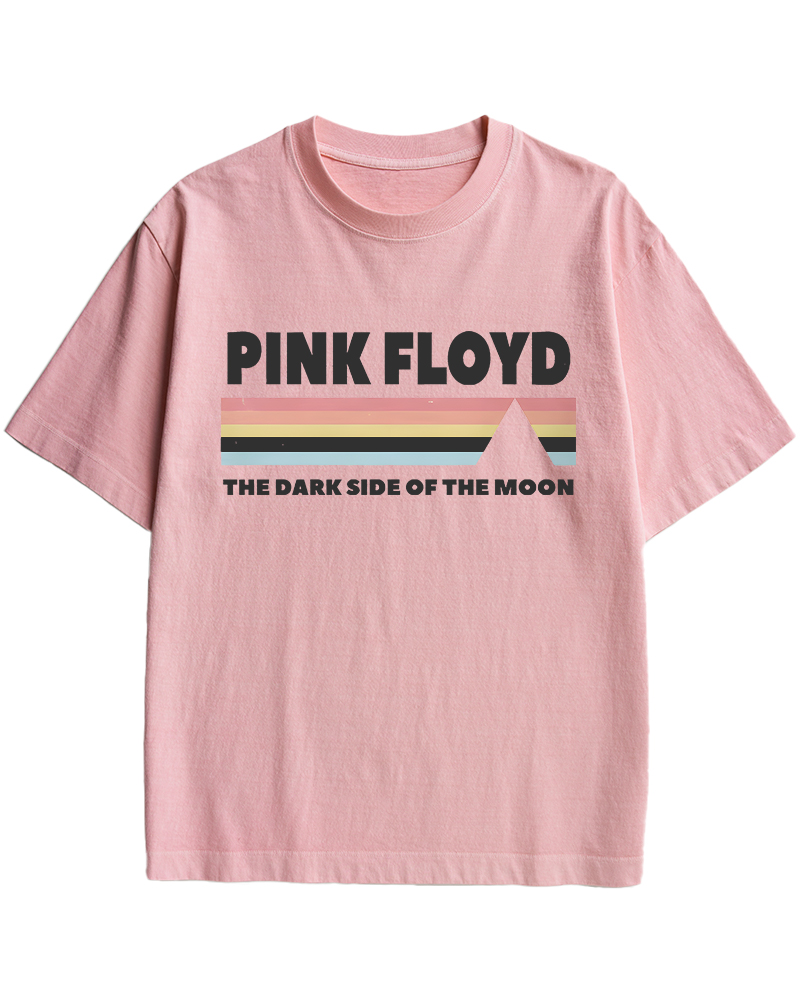 TheRetroTee Pink Floyd Dark Side of the Moon 1970s Cotton T-Shirt
