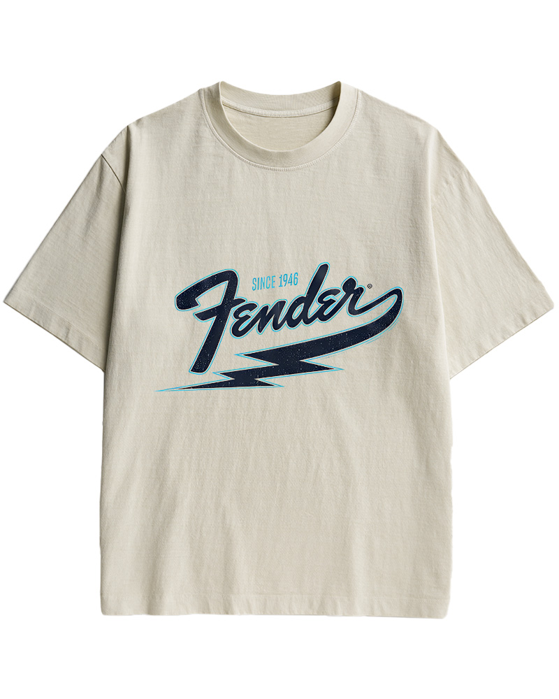 TheRetroTee FENDER Eye-Catching 1940s Cotton T-Shirt