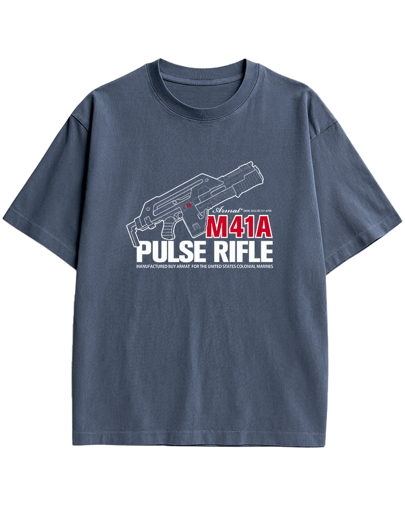 TheRetroTee M41A Pulse Rifle 1980s Cotton T-Shirt
