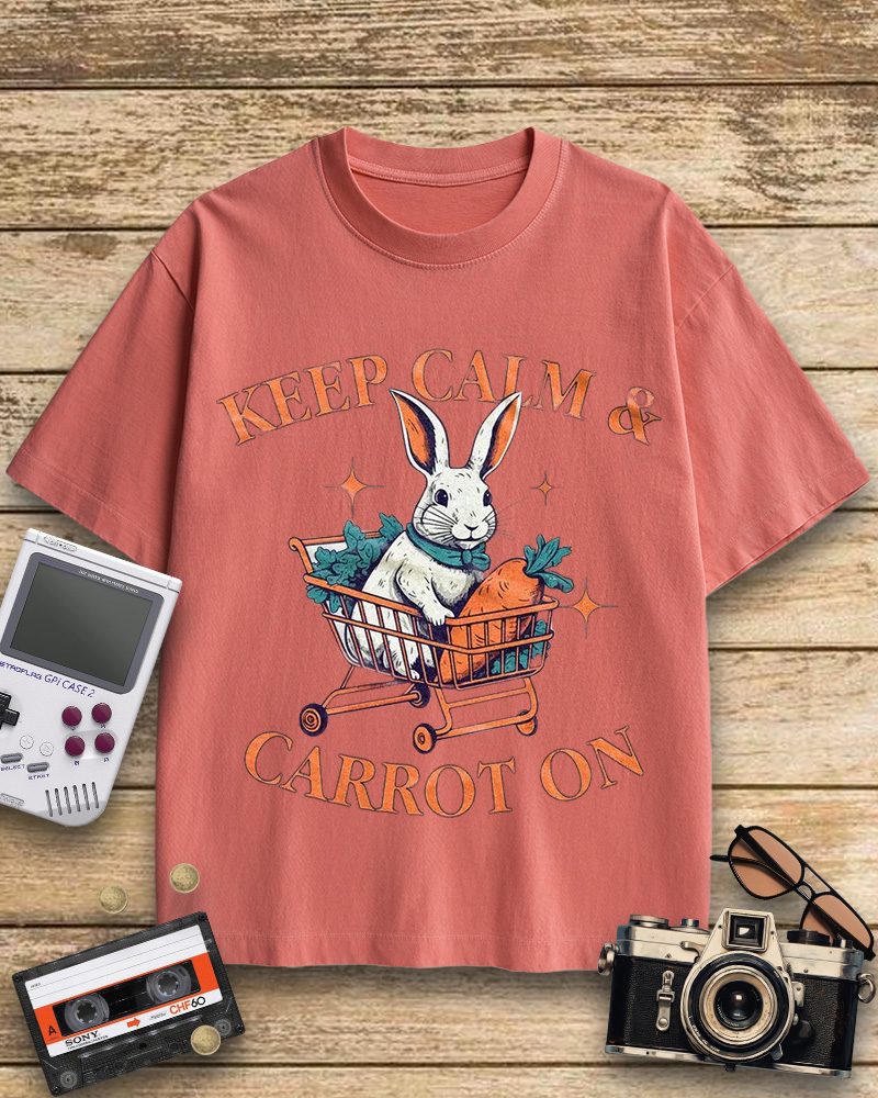 TheRetroTee Funny Rabbit Cotton T-Shirt