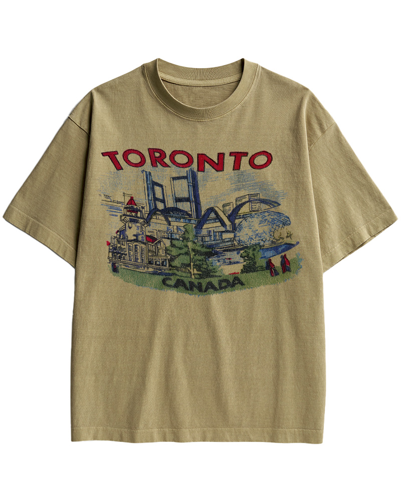 TheRetroTee 1960s Toronto souvenir Cotton T-Shirt