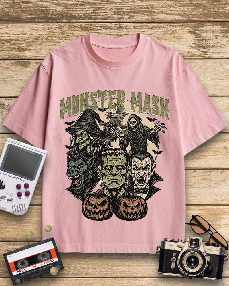 TheRetroTee Monster Mash 1960s Cotton T-Shirt