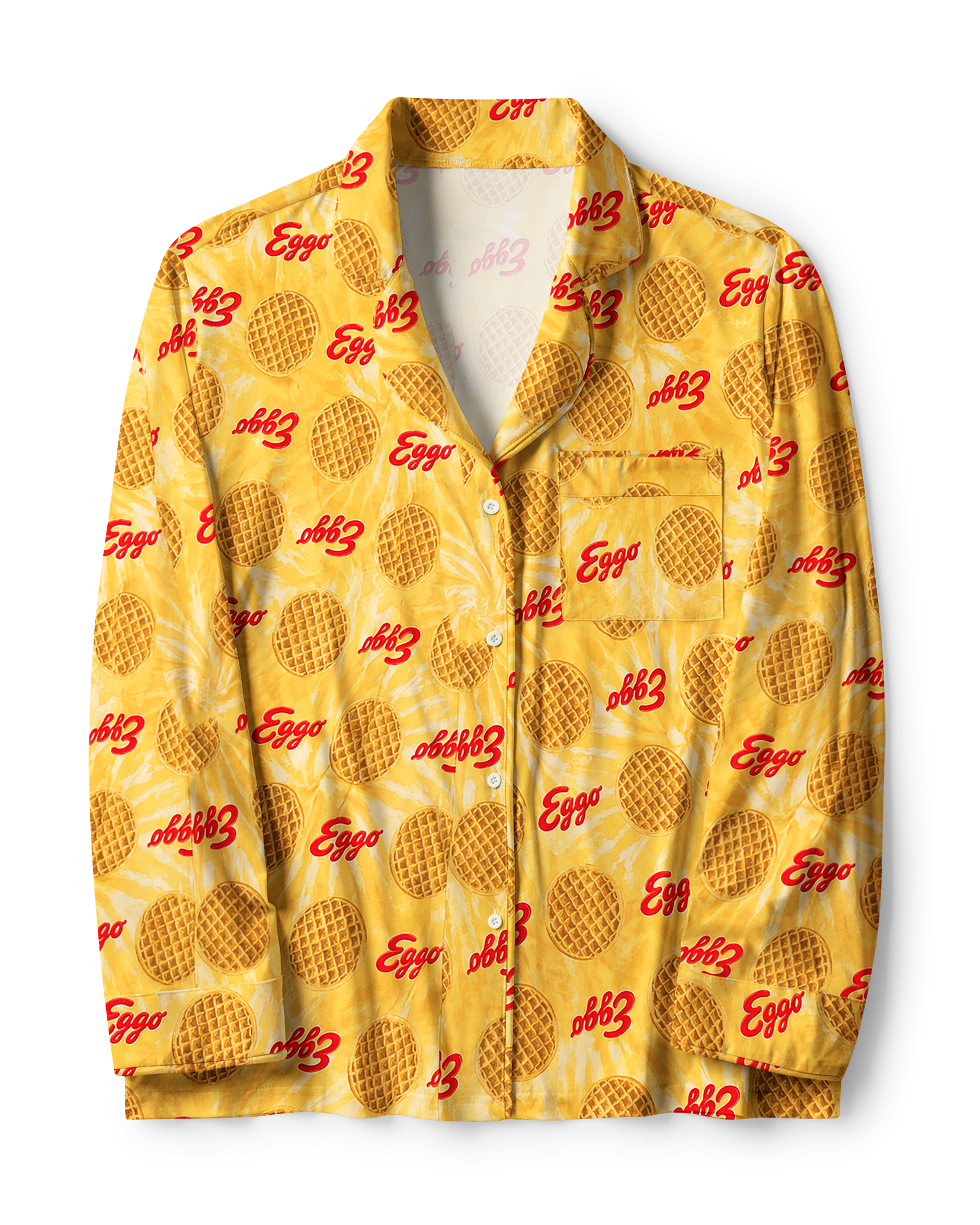 TheRetroTee Retro Waffle Breakfast Vintage Pajama Set