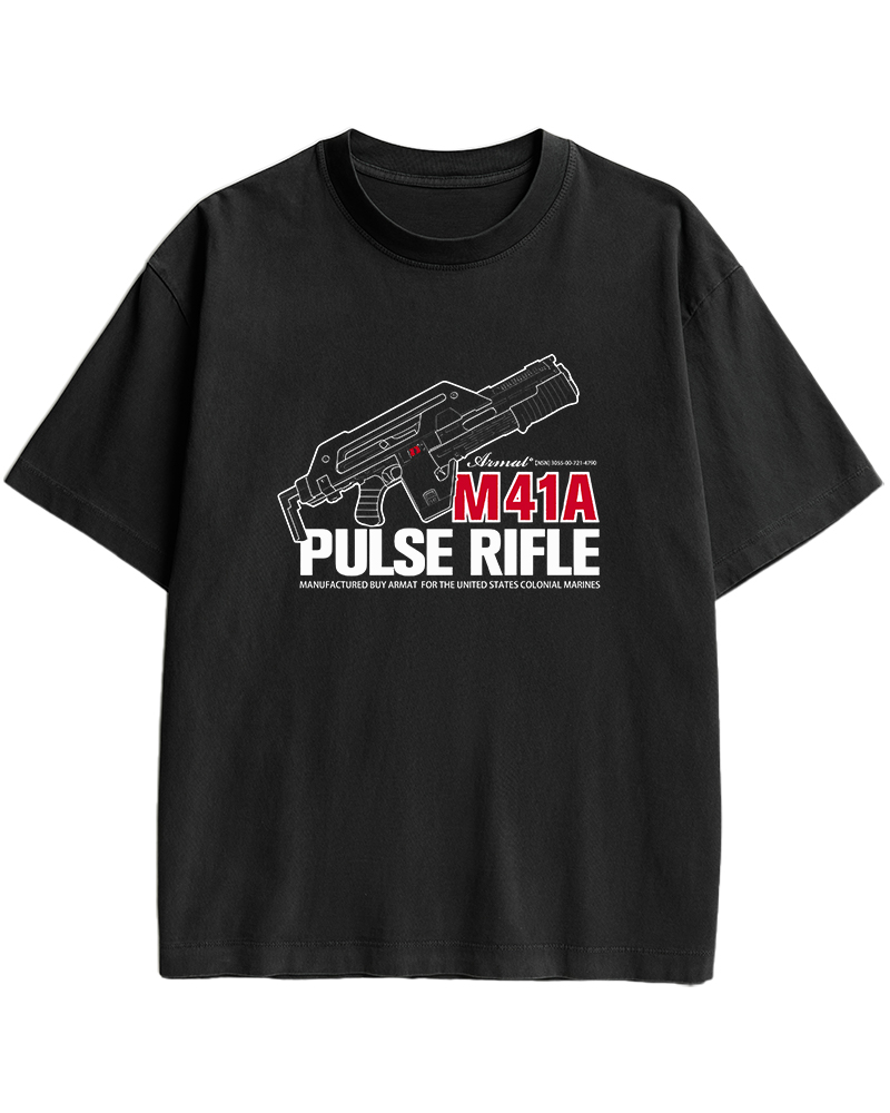 TheRetroTee M41A Pulse Rifle 1980s Cotton T-Shirt