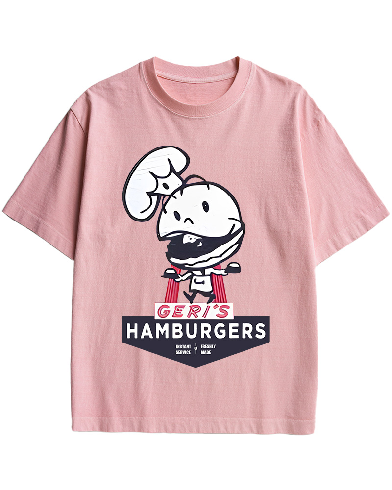 Geri's Hamburgers Rockford Unisex Retro Cotton T-Shirt