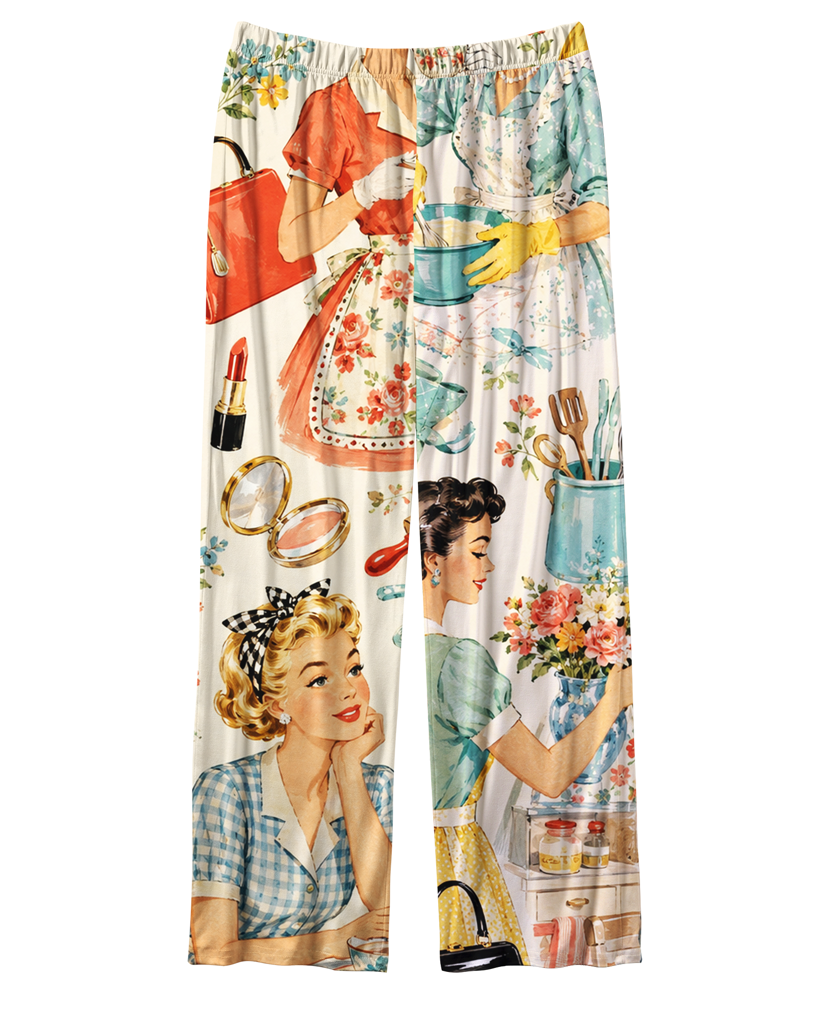 TheRetroTee  Housewife Pinup Vintage Pajama Set