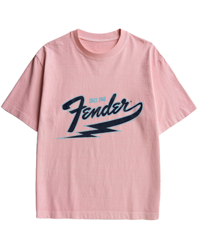 TheRetroTee FENDER Eye-Catching 1940s Cotton T-Shirt