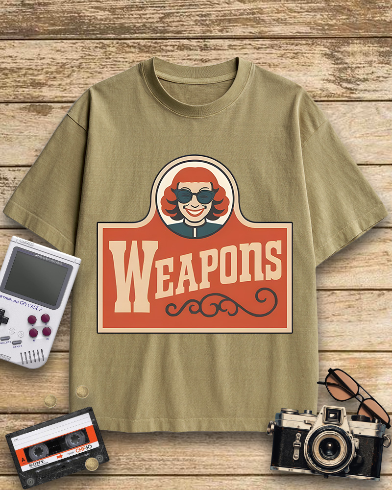 TheRetroTee Weapons Zach Cregger Wendy's 1960s Cotton T-Shirt