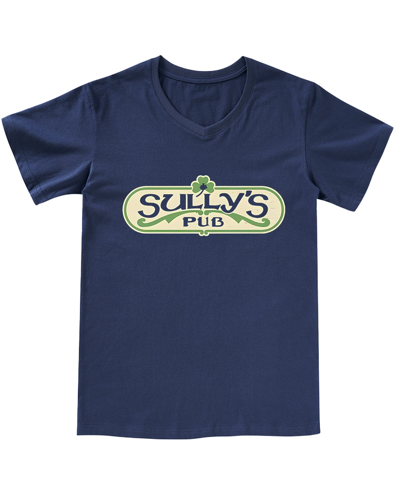 TheRetroTee Bar and Pub Culture Place 1970s V-neck T-Shirt