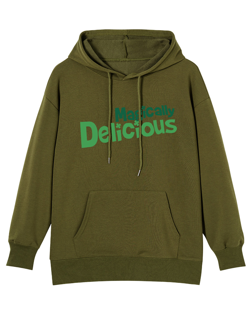 TheRetroTee Magically Delicious Juniors 1970s Cotton Hoodie