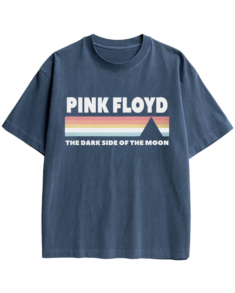 TheRetroTee Pink Floyd Dark Side of the Moon 1970s Cotton T-Shirt