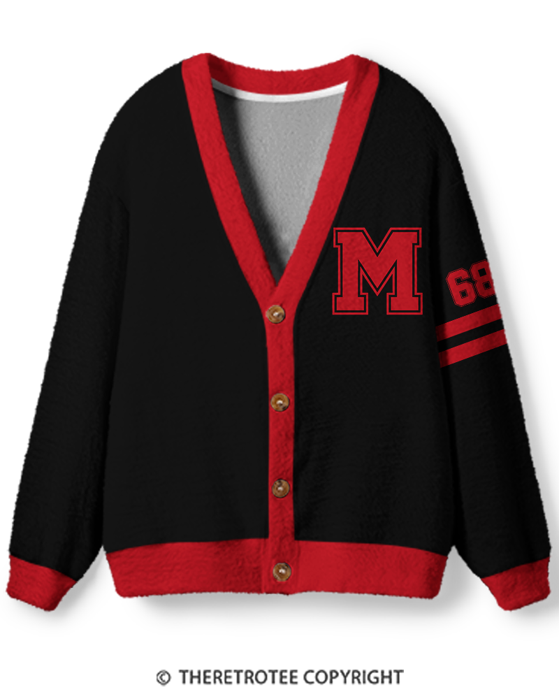 TheRetroTee Vintage Custom Campus Heritage Unisex Cardigan Sweater