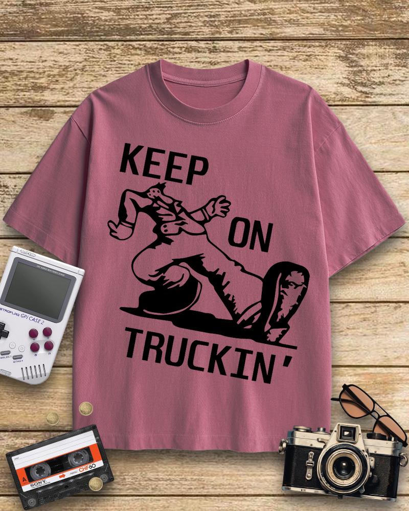 TheRetroTee 70s Keep On Truckin' Cotton T-Shirt