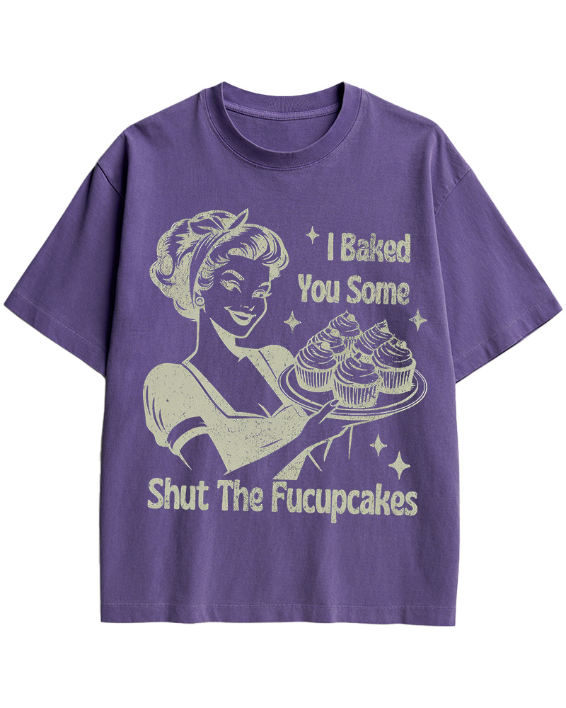 TheRetroTee 50s Shut The Fucupcakes Cotton T-Shirt