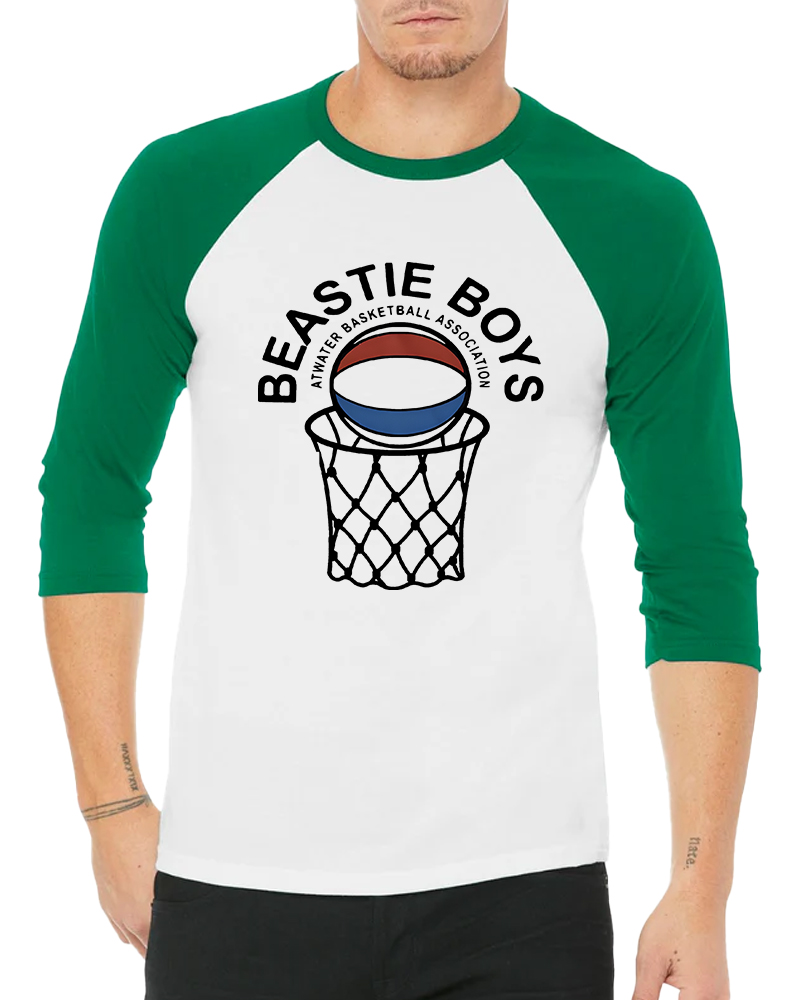 Atwater Basketball Association Beastie Boys Long Sleeve Raglan T-Shirt