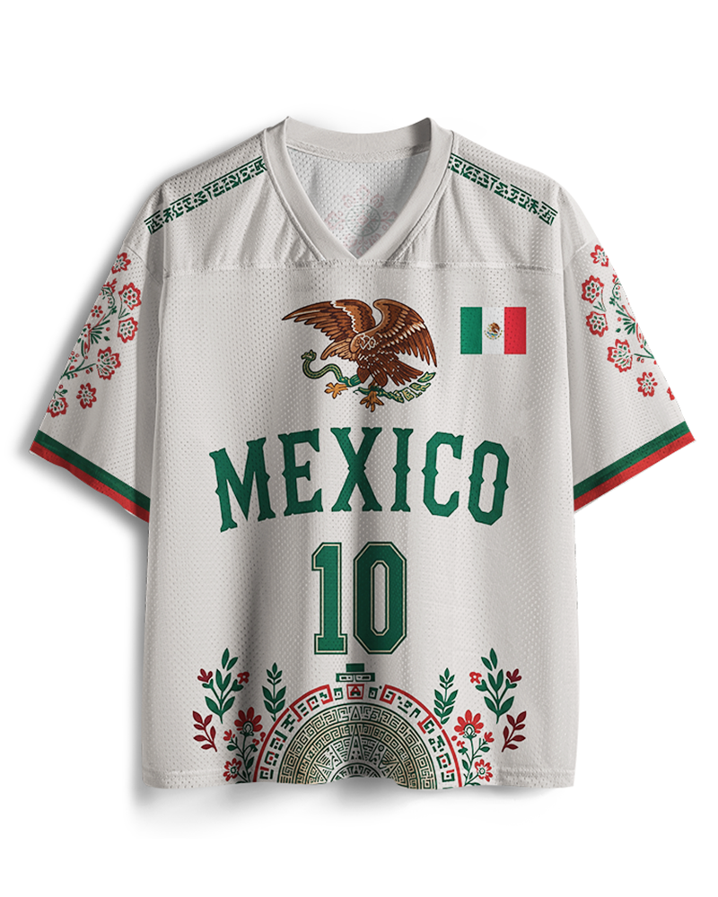 TheRetroTee Custom Mexico Soccer Mesh Jersey