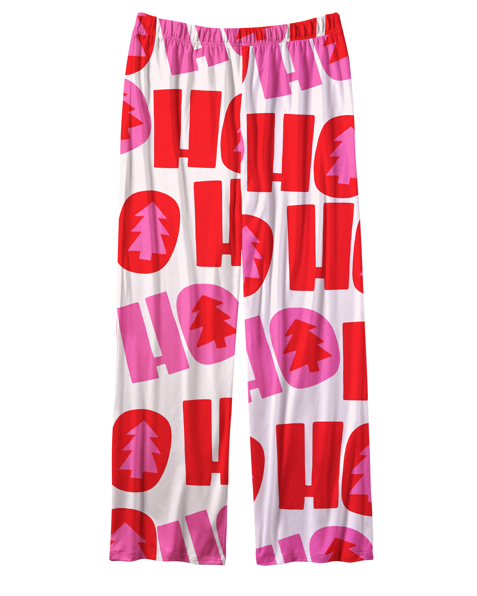 TheRetroTee Pink HoHoHoliday Vintage Pajama Set