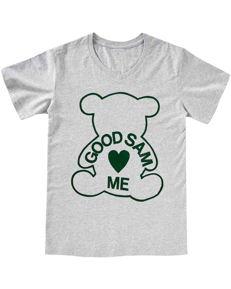 TheRetroTee 90s Sam Loves Me 1970s V-neck T-Shirt