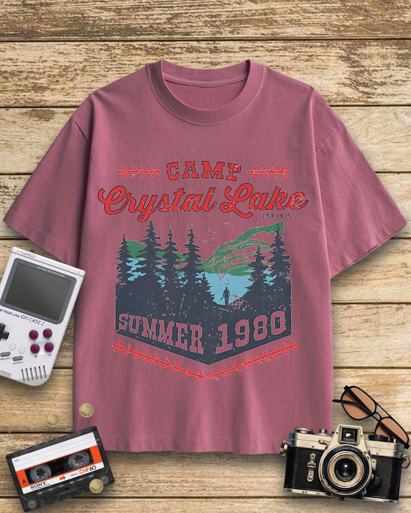 TheRetroTee Camp Crystal Lake Cotton T-Shirt