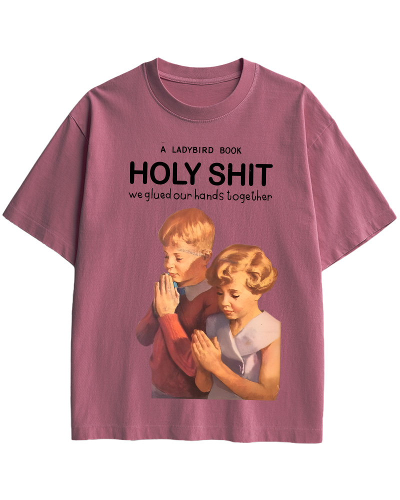 TheRetroTee Holy Shit 1950s Cotton T-Shirt