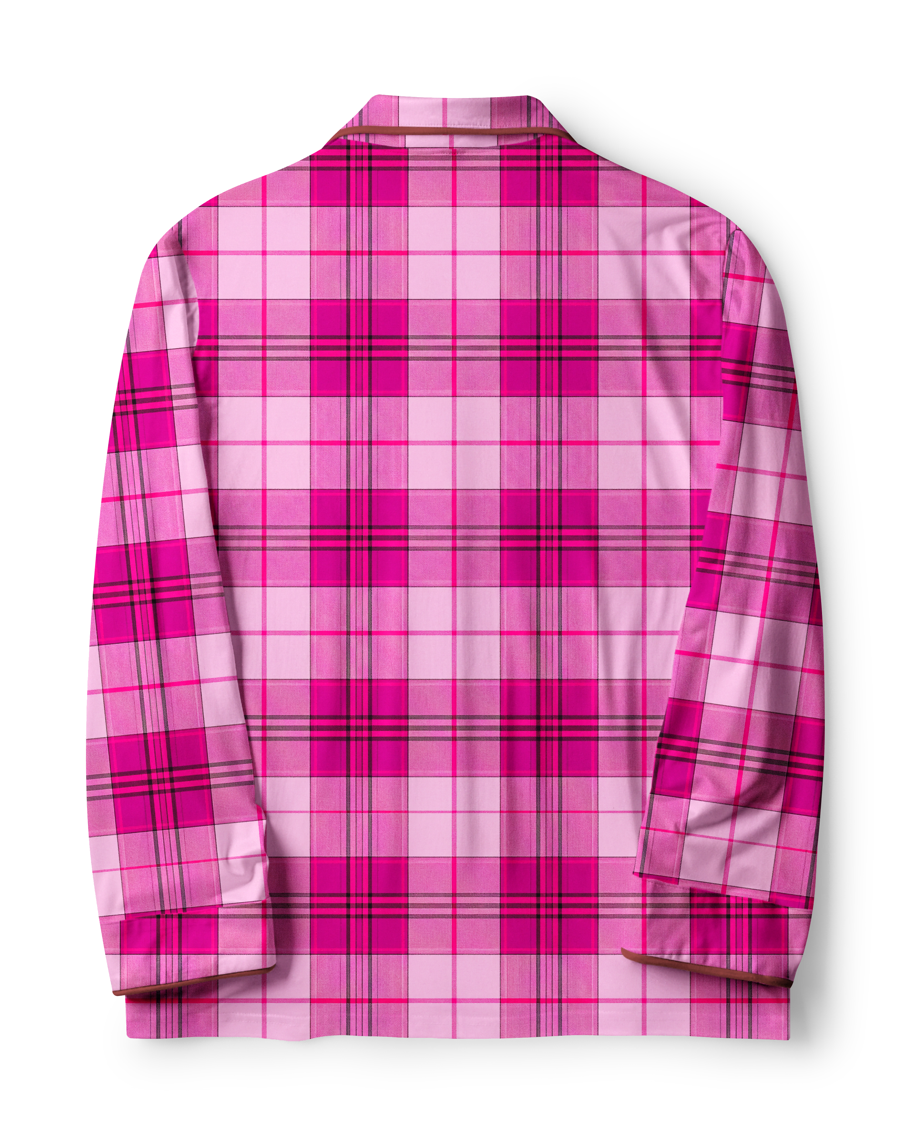 TheRetroTee Magenta Plaid Vintage Pajama Set
