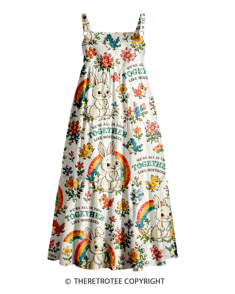 TheRetroTee ——  Vintage Straps Maxi Dress