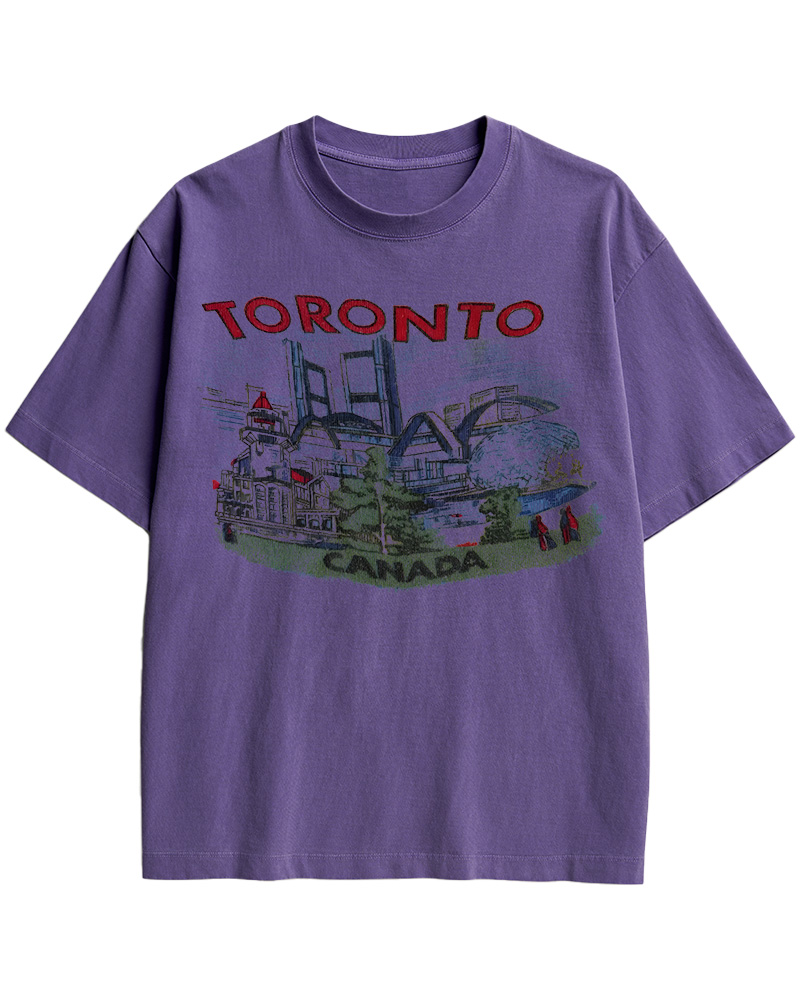 TheRetroTee 1960s Toronto souvenir Cotton T-Shirt