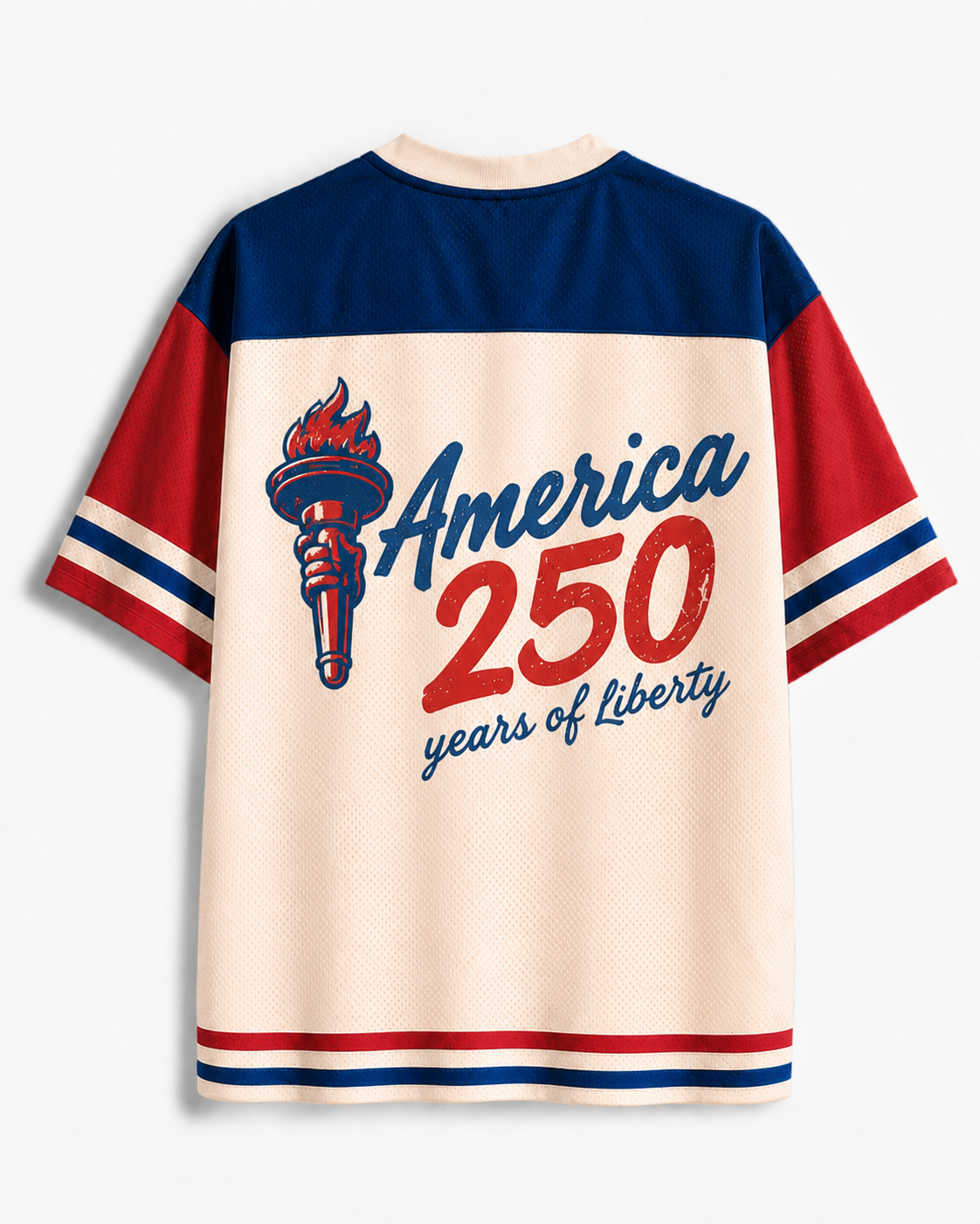 TheRetroTee 250 Years Of Liberty Vintage Mesh Jersey