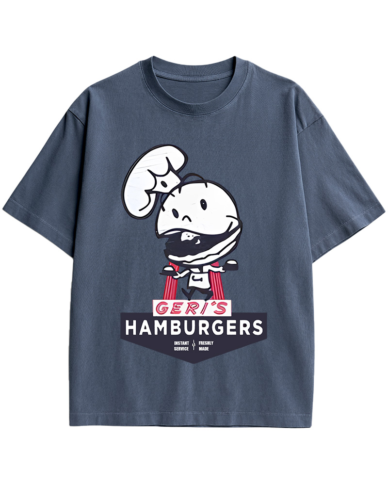 Geri's Hamburgers Rockford Unisex Retro Cotton T-Shirt