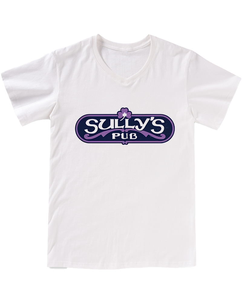 TheRetroTee Bar and Pub Culture Place 1970s V-neck T-Shirt