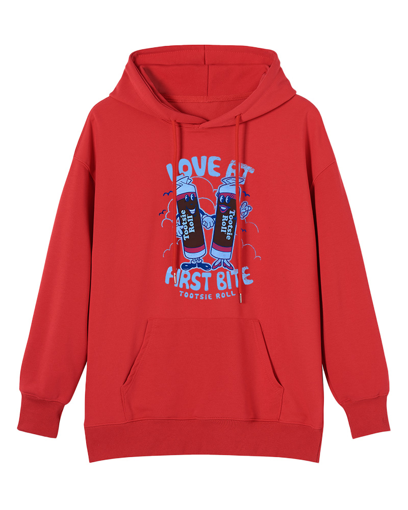 TheRetroTee Tootsie Roll - Love At First Bite Juniors 1960s Cotton Hoodie