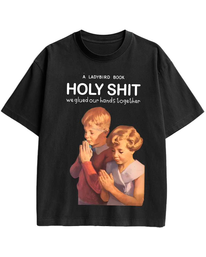 TheRetroTee Holy Shit 1950s Cotton T-Shirt