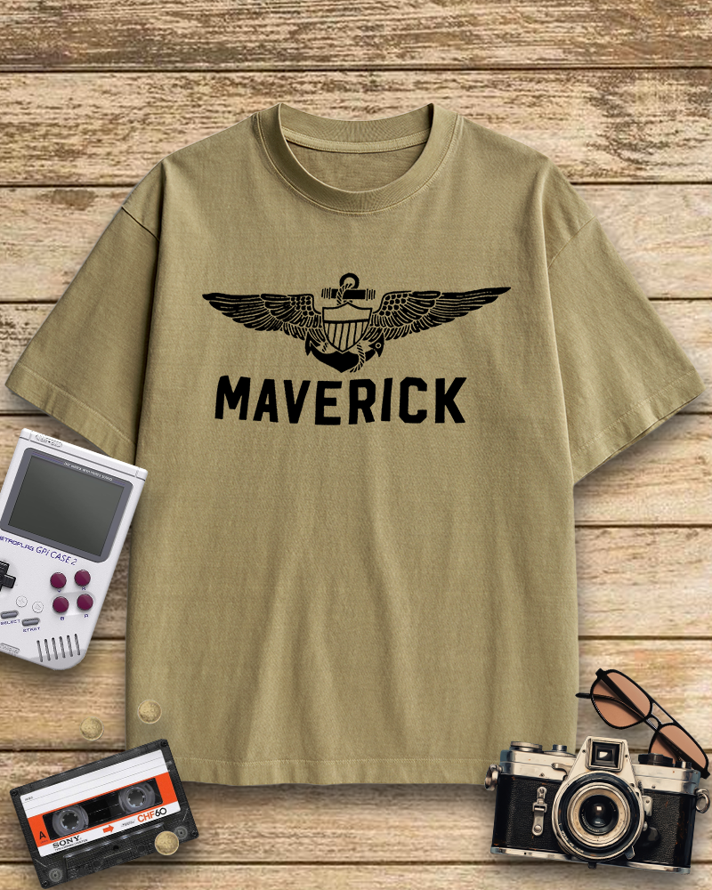 TheRetroTee Maverick. Pilot. Rebel. Legend 1980s T-Shirt