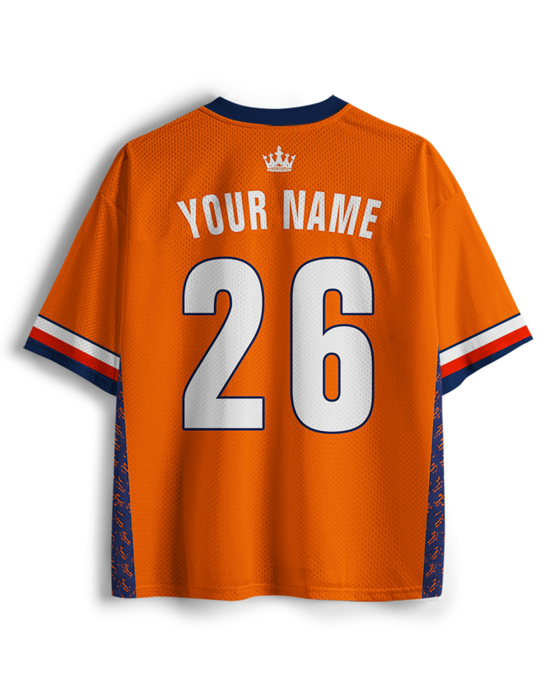 TheRetroTee Custom Name Number Netherlands Soccer Mesh Jersey