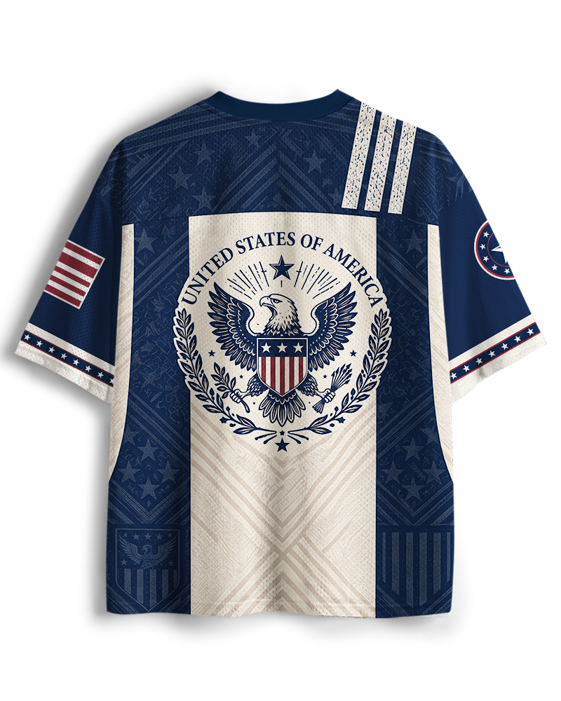 TheRetroTee 1980s American Heritage Vintage Soccer Jersey