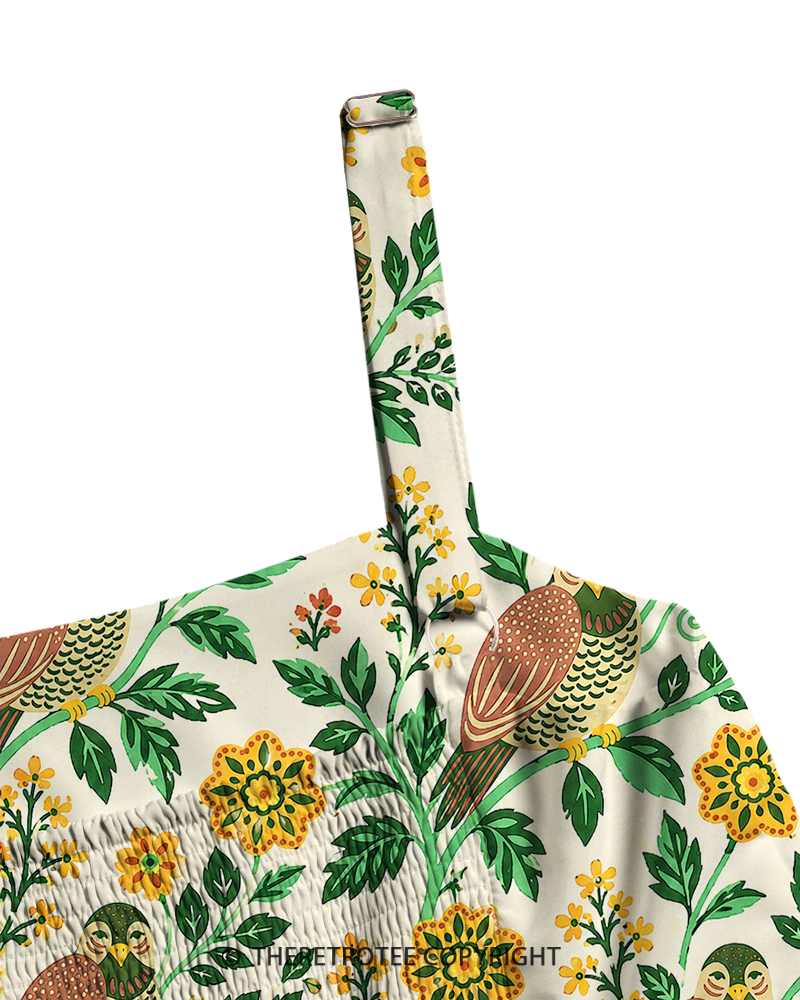 TheRetroTee ——  Vintage Straps Maxi Dress