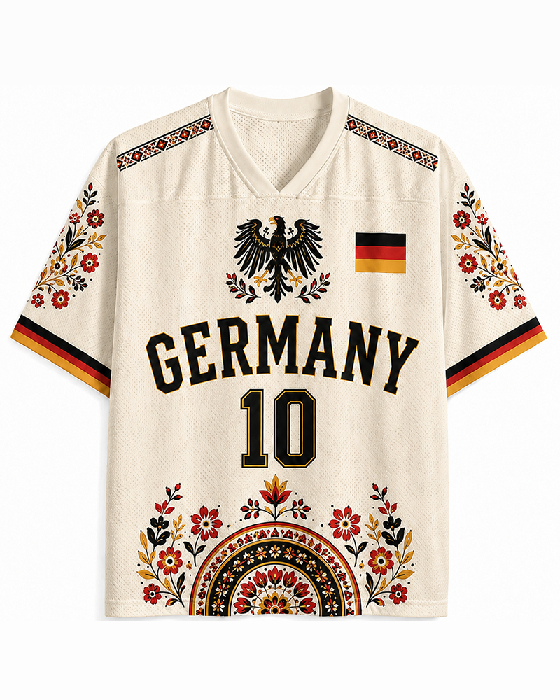 TheRetroTee 1970s German Heritage Soccer Jersey