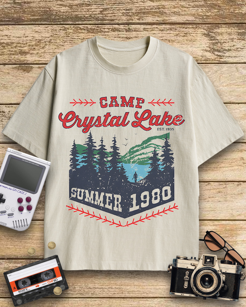 TheRetroTee Camp Crystal Lake Cotton T-Shirt