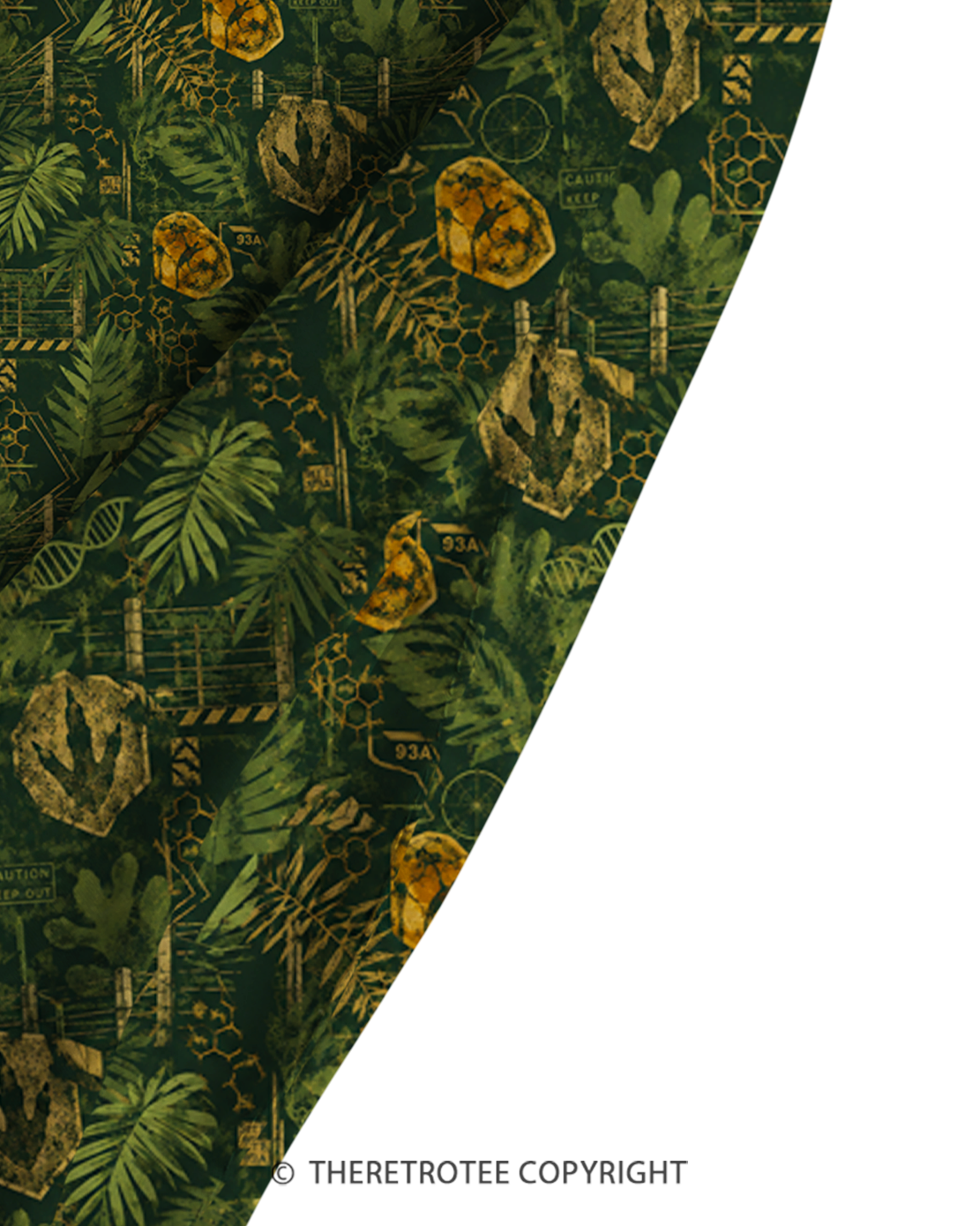 TheRetroTee Jurassic Jungle Escape 1990s Strappy Maxi Dress