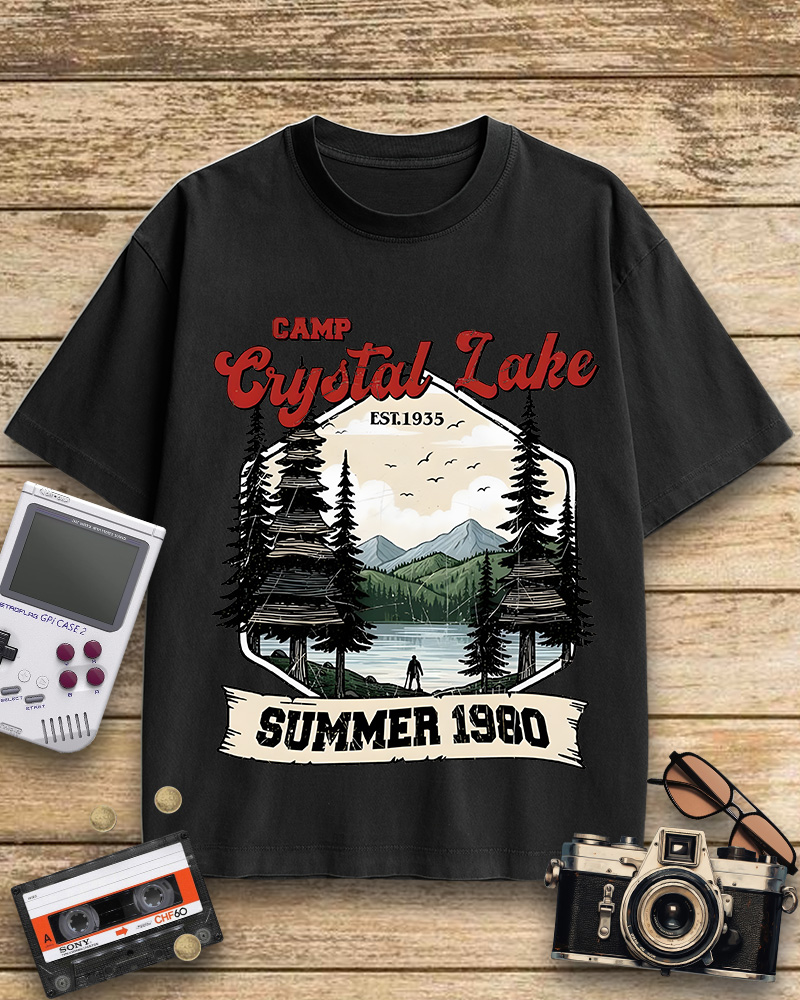 TheRetroTee Friday the 13th Jason Voorhees 1980s Cotton T-Shirt