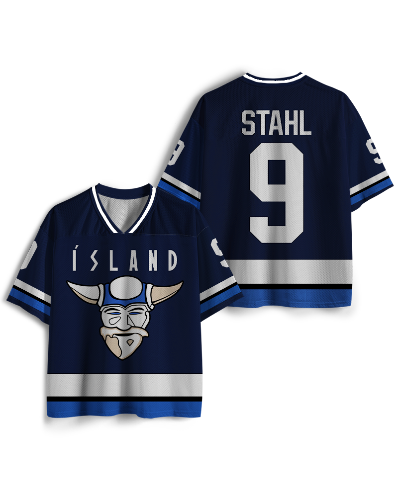 TheRetroTee 1970s Movie-Inspired Island Hockey #9 Mesh Jersey