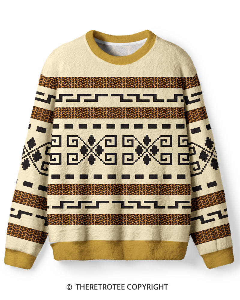 TheRetroTee Vintage 1970s Western Geometric Sweater