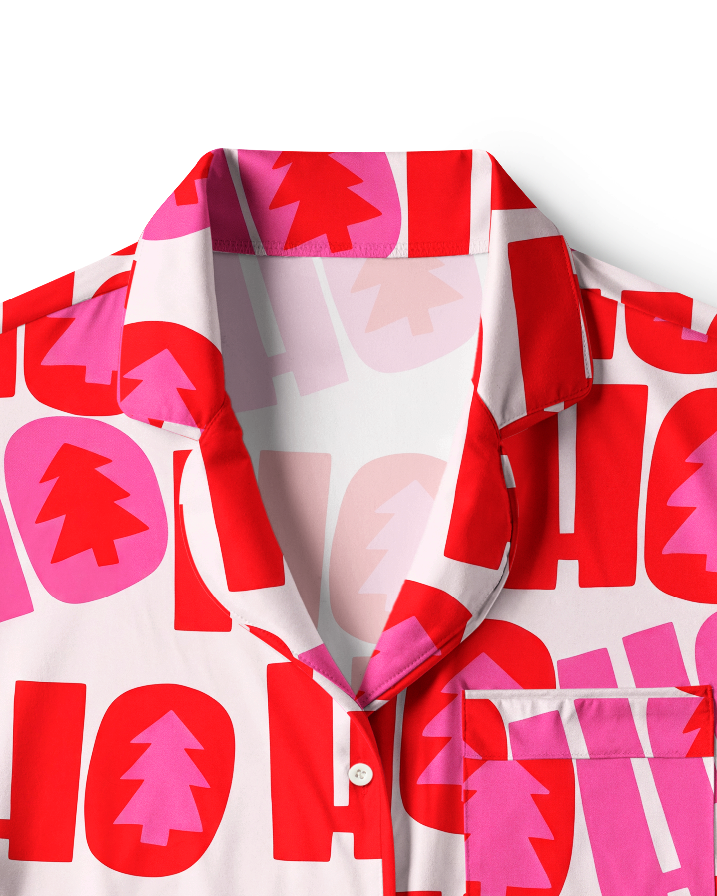 TheRetroTee Pink HoHoHoliday Vintage Pajama Set