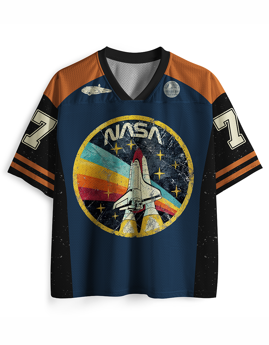 TheRetroTee Orbital Launch Program 1970s Mesh Jersey