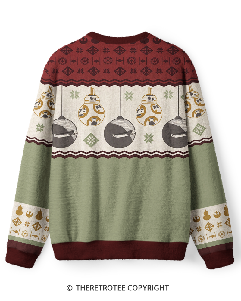 TheRetroTee Vintage 1980s Holiday Ornament Fair Isle Sweater