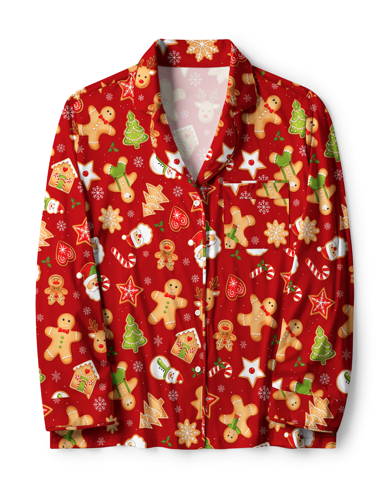 TheRetroTee Gingerbread Cookies  Vintage Pajama Set