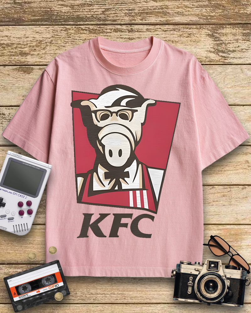 TheRetroTee 80s Kentucky Fried Cats Cotton T-Shirt