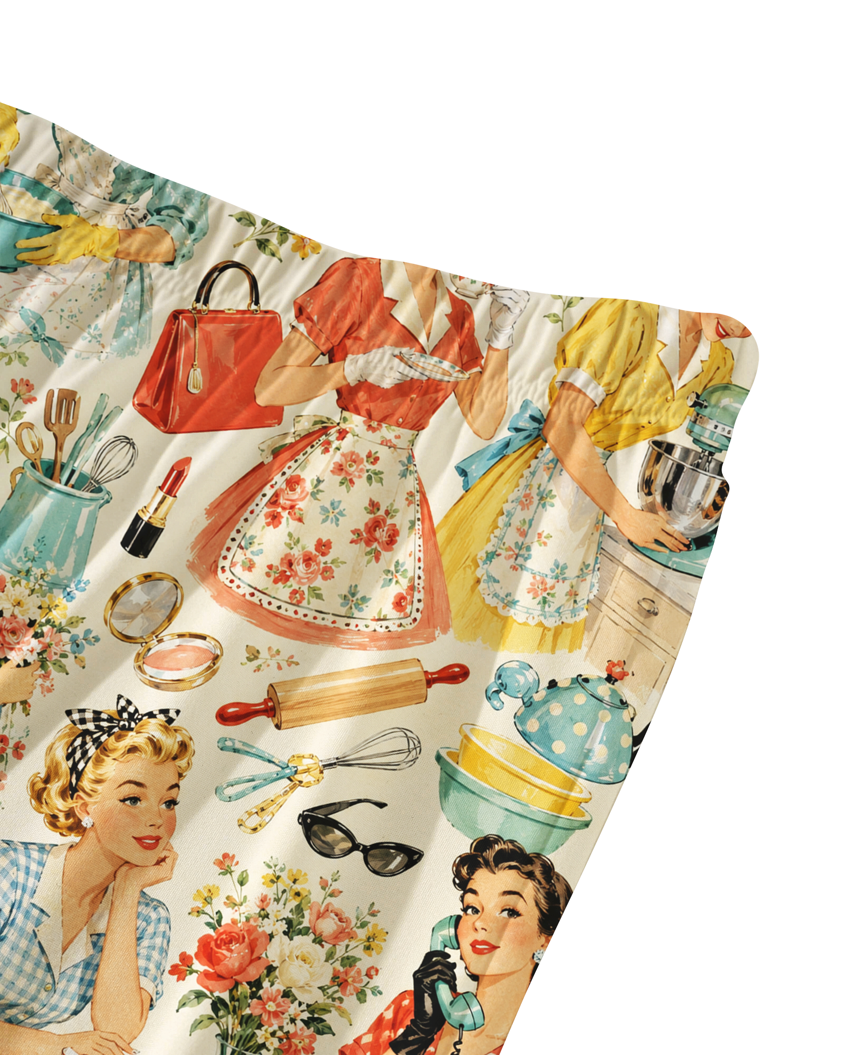 TheRetroTee  Housewife Pinup Vintage Pajama Set