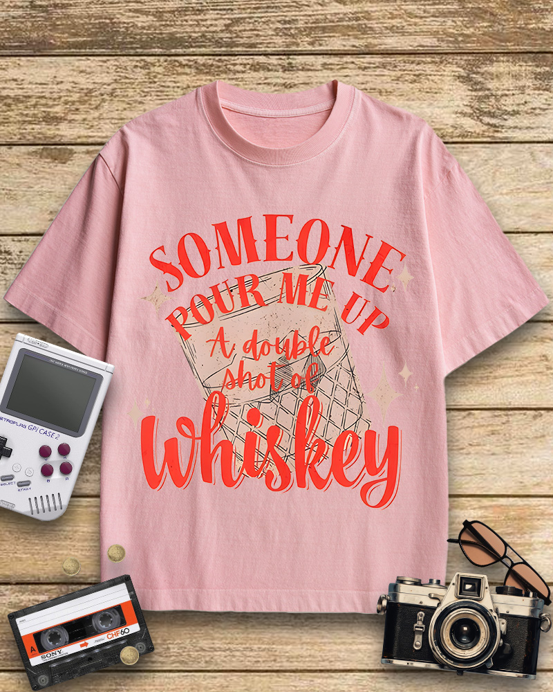 TheRetroTee Whiskey Cotton T-Shirt